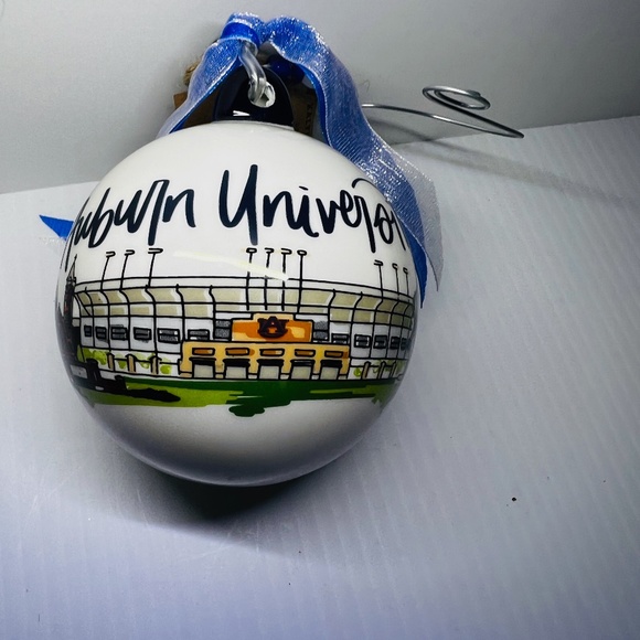 Auburn University War Eagle Christmas Ornament Glory Haus Kalyn Dunks Porcelain - Picture 5 of 16